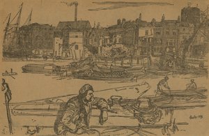 Black Lion Wharf af James Abbott McNeill Whistler