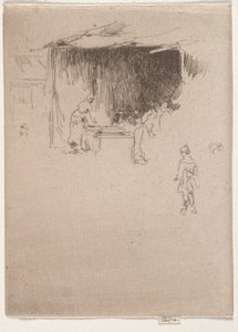 Stand på en messe. af James Abbott McNeill Whistler