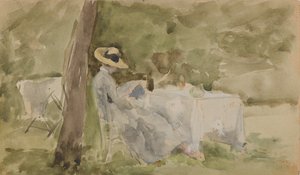 Morgenmad i haven, 1885-1886. af James Abbott McNeill Whistler