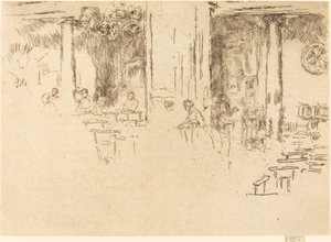 Kirke, Bruxelles, 1887. af James Abbott McNeill Whistler