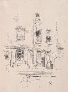 Kirkegård, 1887. af James Abbott McNeill Whistler