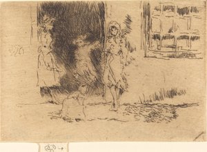 Sommerhusdør, ca. 18841886. af James Abbott McNeill Whistler