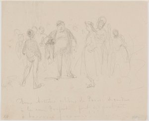 To berømte kunstnere fra Paris, 1858. af James Abbott McNeill Whistler