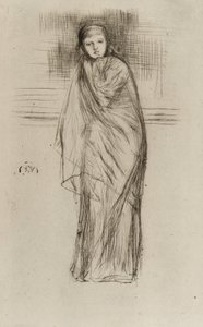 Draperet model, 1870. af James Abbott McNeill Whistler