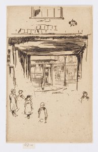 Drury Lane, ca. 1880-81 (radering; blæk på papir) af James Abbott McNeill Whistler