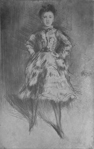 Elinor Leyland, 1874, 1904 af James Abbott McNeill Whistler