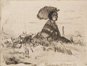 I fuld sol, 1858. af James Abbott McNeill Whistler