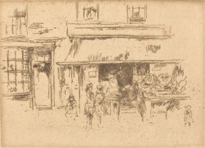 Exeter Street, ca. 18861888. af James Abbott McNeill Whistler
