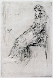 Fanny Leyland, ca. 1874 (tørpunkt) af James Abbott McNeill Whistler