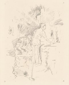 Far og søn, 1895. af James Abbott McNeill Whistler