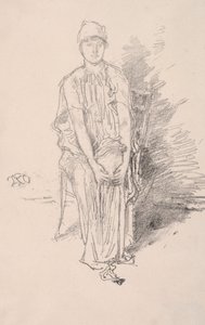 Figurstudie, 1890. af James Abbott McNeill Whistler