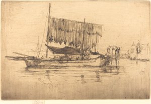 Fiskerbåd, 1880. af James Abbott McNeill Whistler