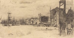 Frihandelshavn, 1877. af James Abbott McNeill Whistler