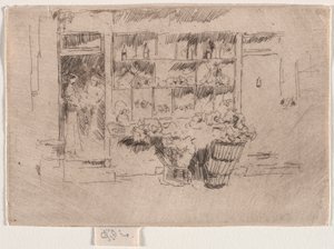 Frugtbutik. af James Abbott McNeill Whistler