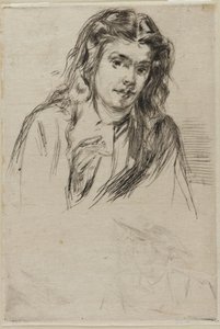 Fumettes bøjede hoved, 1859. af James Abbott McNeill Whistler