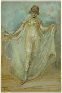 Grøn og blå: Danseren, ca. 1893 af James Abbott McNeill Whistler