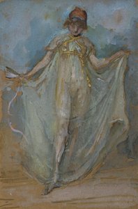 Grønt og guld, danseren, af James Abbott McNeill Whistler