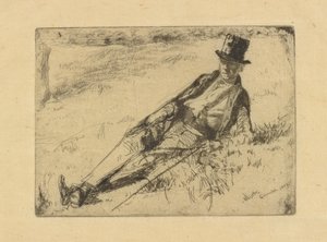 Greenwich pensionist, 1859. af James Abbott McNeill Whistler