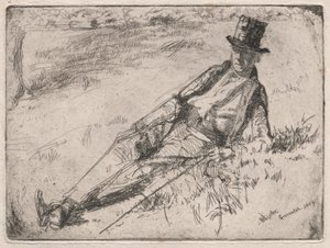 Greenwich pensionist, 1859. af James Abbott McNeill Whistler