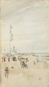 Grå og Pearl: Bank Holiday Banners, 1883-84 af James Abbott McNeill Whistler