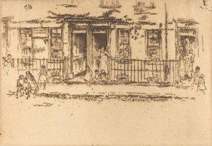 Justice Walk - Chelsea, ca. 18861888. af James Abbott McNeill Whistler
