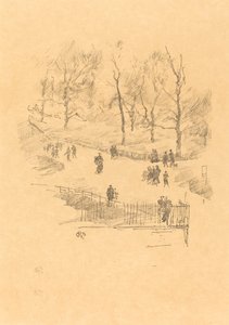 Kensington Gardens, 1896. af James Abbott McNeill Whistler
