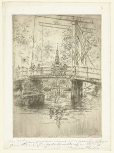 Lille vindebro i Amsterdam Lille Vindebro, Amsterdam af James Abbott McNeill Whistler