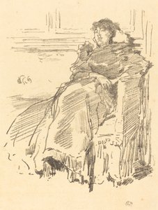 Den røde kjole, 1894. af James Abbott McNeill Whistler