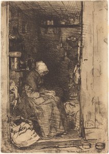 Den gamle kvinde i klude, 1858. af James Abbott McNeill Whistler