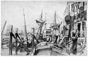 Limehouse, 1800-tallet 1904. af James Abbott McNeill Whistler