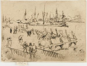 Lille Dordrecht, 1884. af James Abbott McNeill Whistler