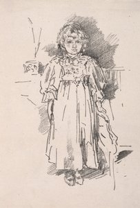 Lille Evelyn, 1896. af James Abbott McNeill Whistler