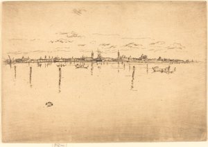 Lille Venedig, 1880. af James Abbott McNeill Whistler