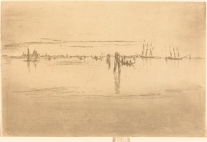 Long Lagoon, 1880. af James Abbott McNeill Whistler