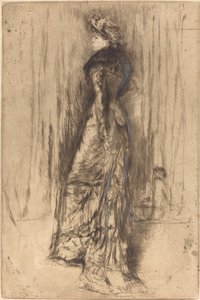 Maud, stående, ca. 1873. af James Abbott McNeill Whistler