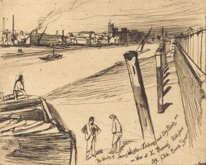 Millbank, 1861. af James Abbott McNeill Whistler