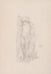 Model Drapering, 1890. af James Abbott McNeill Whistler