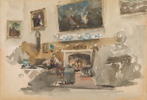 Moreby Hall, 1882-1884. af James Abbott McNeill Whistler