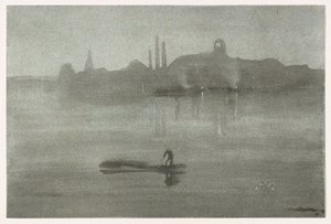 Nocturne, 1878. af James Abbott McNeill Whistler