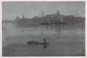 Nocturne, 1878. af James Abbott McNeill Whistler