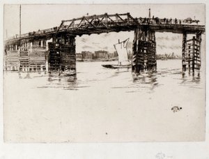 Den gamle Battersea Bridge af James Abbott McNeill Whistler