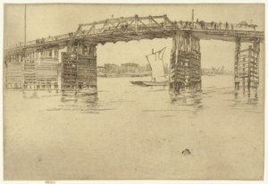 Gammel Battersea-bro af James Abbott McNeill Whistler