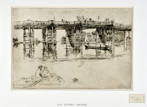 Den gamle Putney Bridge af James Abbott McNeill Whistler