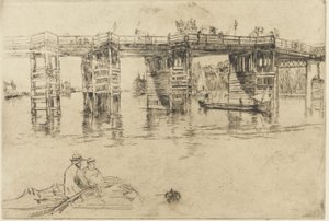 Den gamle Putney Bridge af James Abbott McNeill Whistler