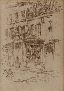 Little Butter Street, Bruxelles, 1887. af James Abbott McNeill Whistler