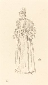 Portrætstudie: Miss Charlotte R. Williams, 1892. af James Abbott McNeill Whistler