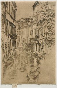 Stille kanal. af James Abbott McNeill Whistler