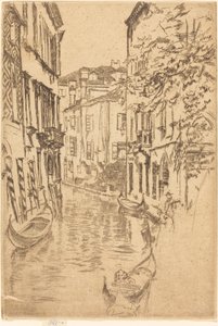 Stille Kanal, 1880. af James Abbott McNeill Whistler