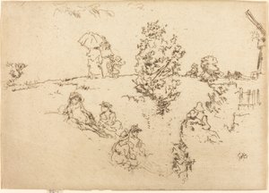 Volde, Sandwich, ca. 1887. af James Abbott McNeill Whistler