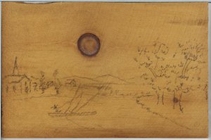 Flodlandskab, 1866-1878. af James Abbott McNeill Whistler